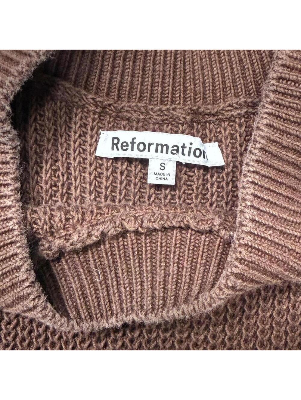 Reformation brown sleeveless sweater - Picture 3 of 3